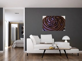 Tablou - Cupcake din ciocolată (90x60 cm)