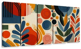 Tablou 5-piese forme abstracte moderne