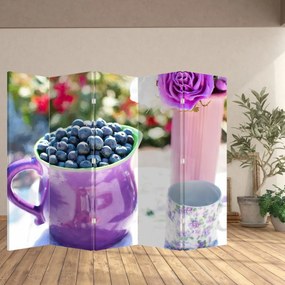 Paravan - Afine într-o ceașcă (210x170 cm)