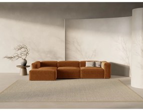 Colțar cărămiziu (cu colț pe partea stângă/cu șezlong) Bergamo – Cosmopolitan Design