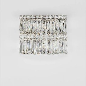 Aplica de perete LED crom, cristale sticla NUVIA