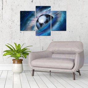 Tablou - Fotbal în spațiu (90x60 cm)