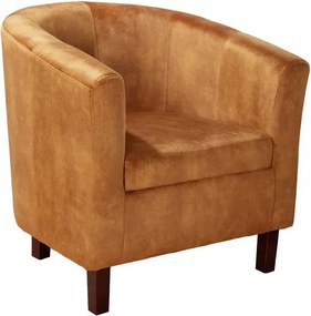 Fotoliu elegant si confortabil Hemingway, Catifea, Galben Mustar A-43892 VC