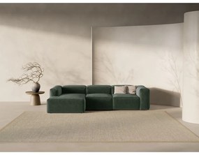 Colțar verde (cu colț pe partea stângă/cu șezlong) Bergamo – Cosmopolitan Design