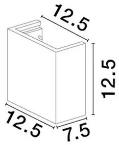 Aplica de perete ambientala din ghips SENSIA alb