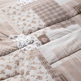 decoDoma Set de vară pernă şi pilotă PATCHWORK bej