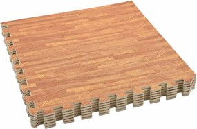 vidaXL Saltele de exerciții puzzle 12 pcs Maro 4,32 ㎡ Spumă EVA