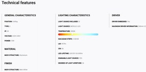 Spot LED incastrabil TULIPA White recessed downlight 10W 36° 3000K CRI90 dali
