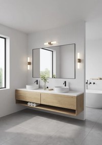 Aplica de perete LED pentru baie IP44 Helva double basic Nature
