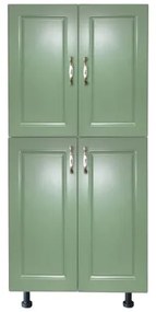 Soldat 60 cu 4 usi Zebra MDF verde drept