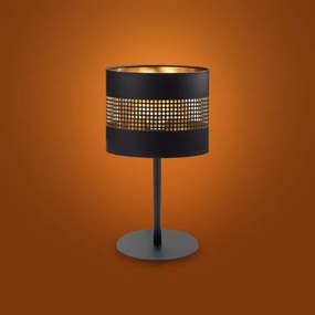 Lampă de masă TAGO 1xE27/15W/230V neagră/aurie
