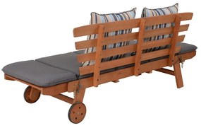 Bancă de grădină maro din lemn masiv Rincon – Garden Pleasure