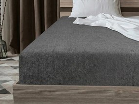 Cearsaf Frotir cu elastic EXCLUSIVE 90x200 cm gri inchis