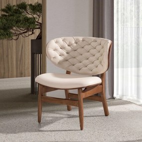 Fotoliu elegant design italian Sand-Walnut