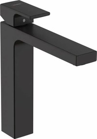 Baterie lavoar inalta Hansgrohe Vernis Shape 190 negru mat cu ventil Pop-Up