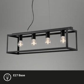 Lustră pe cablu BLACK STEEL 4xE27/40W/230V Briloner