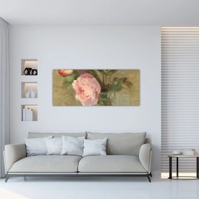 Tablou - Berthe Morisot, Peonies, reproducere (120x50 cm)