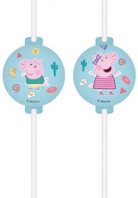 Purcelușa Peppa Messy Play paie de hârtie, set de 4 FSC