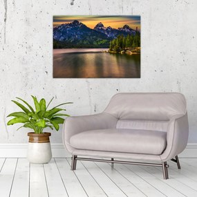 Tablou pe sticlă - Parcul Național Grand Teton (70x50 cm)