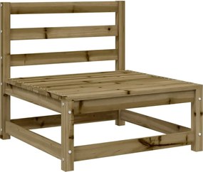 vidaXL Canapea de grădină fără cotiere, 70x70x67 cm, lemn pin tratat