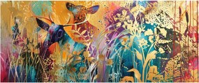 Tablou - Pictura abstractă a naturii (120x50 cm)