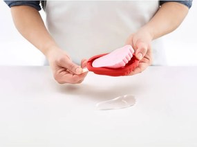 Set 4 forme diferite cu capac pentru inghetata Lekue 1009045, 220 ml, -20°C / +100°C, Multicolor