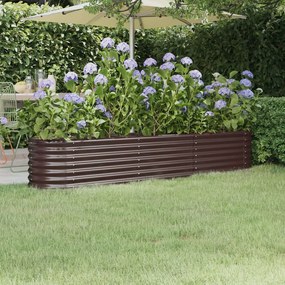 vidaXL Strat înălțat grădină 224x40x36 cm oțel vopsit electrostatic