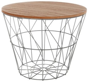 Masuta de cafea din lemn si metal