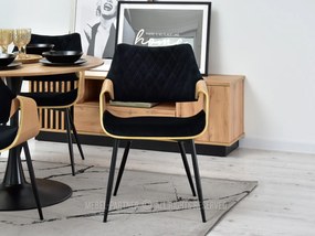 Scaun Rolf K (stejar negru + negru). 1111252