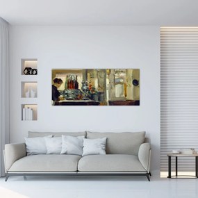 Tablou - Style of Edouard Manet, Bon Bock Cafe, reproducere (120x50 cm)