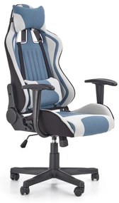 Scaun de birou KODA, gri deschis/albastru