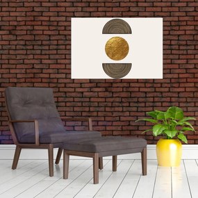 Tablou - Ornament de aur N⁰1 (90x60 cm)