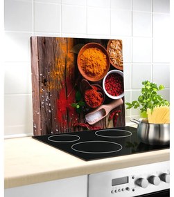 Protecție din sticlă pentru peretele de lângă aragaz Wenko Spice, 50 x 56 cm