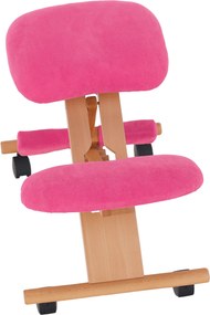 Scaun genunchi ergonomic, roz/ fag, GROCO