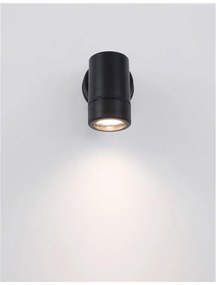 Aplica perete de exterior cu iluminat ambiental IP44 LIMBIO I neagra