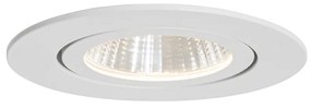 Set de 6 spoturi încastrate albe 6,8 cm, inclusiv LED 750 lm, cu dimmer IP65 - Gaius