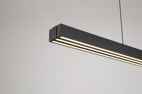 Lustra LED suspendata extensibila Linear negru