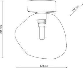 Brilagi - Plafonieră VULCANO 1xG9/8W/230V negru/negru fumuriu