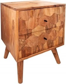 Noptiera din lemn de salcam Mystic 40cm