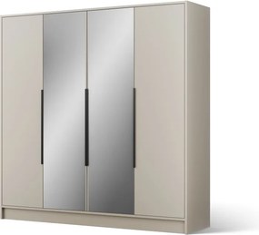 Dulap Lunara Hinged – cu oglindă – 200x51x200 cm – Cașmir – Lunara 200 Hinged Dulap – Varianta 1