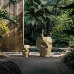 Taburete exterior/interior design decorativ SKULL STOOL, lucios