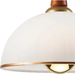 Lustr retractabil CHIARA 1xE27/60W/230V maro închis/fag