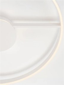 Lustra circulara aluminiu alb LED CCT SIENA 80cm