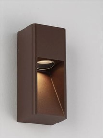 Spot aplicat perete exterior IP65 MAZU rust