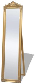 vidaXL Oglindă verticală în stil baroc 160 x 40 cm auriu