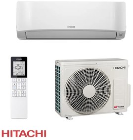 Aparat de aer conditionat inverter Hitachi AirHome 400 RAK-DJ25PHAE / RAC-DJ25PHAE, 9000 BTU, 21 m², A++/A++, Wi-Fi, R-32, Alb