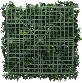 Outsunny Set de 6 Garduri Vii Artificiale pentru Ascundere Grădină 50x50 cm Tip Milano Montaj Ușor Anti-UV pentru Terasă Balcon Verde | Aosom Romania
