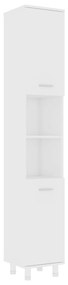 Dulap de baie, alb, 30 x 30 x 179 cm, PAL Alb, 1