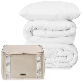 Cutie de depozitare pentru haine din material textil cu vacuum 42x40x25 cm Life – Compactor