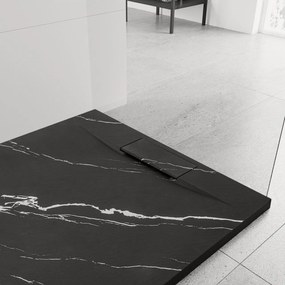 Cadita de dus Bazalt Carrara neagra 90x90
